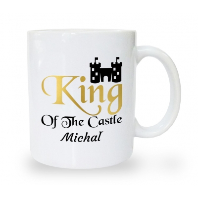 Kubek na dzień ojca King of the castle + imię